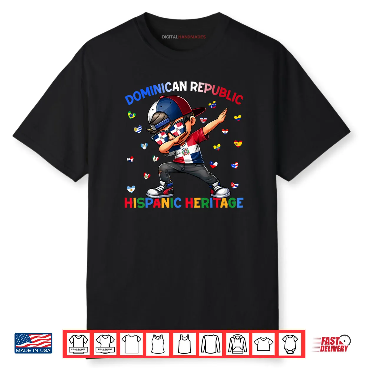 Hispanic Heritage Month Dominican Republic Flag Shirt Hispanic Heritage Month Dominican Republic Flag Shirt