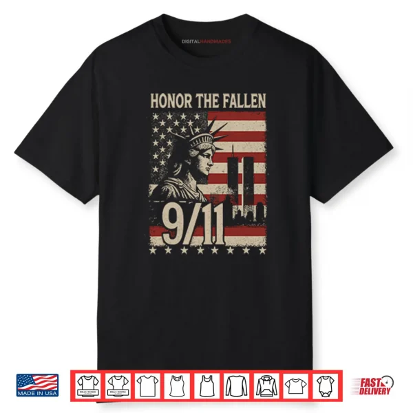 Honor The Fallen September 11 American Flag Shirt