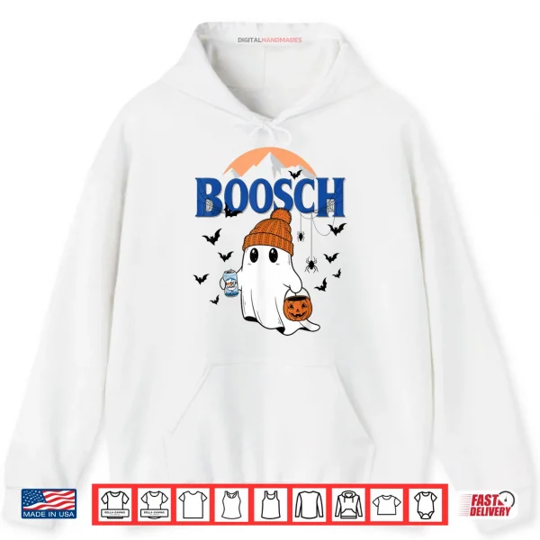 Hoodie Boo Ghost Halloween Beer Drinking Spooky Season Shirt