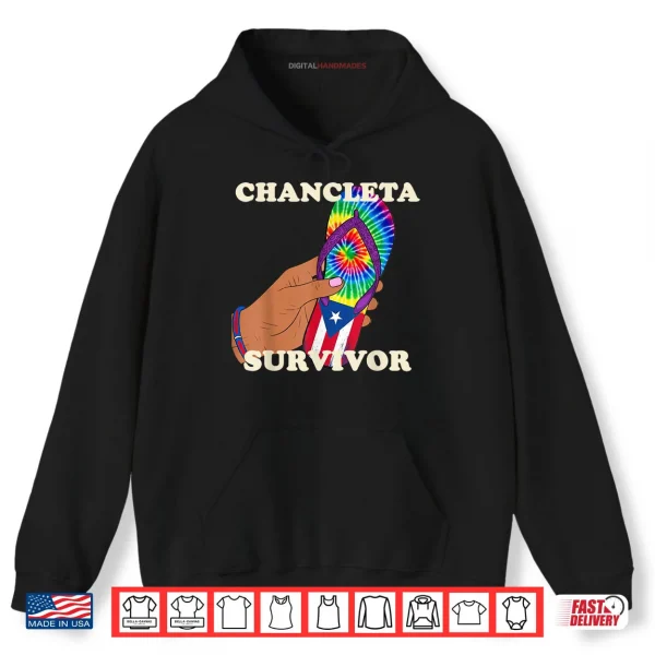 Chancleta Survivor Puerto Rico Spanish Joke Shirt 2 Hoodie Chancleta Survivor Puerto Rico Spanish Joke Shirt
