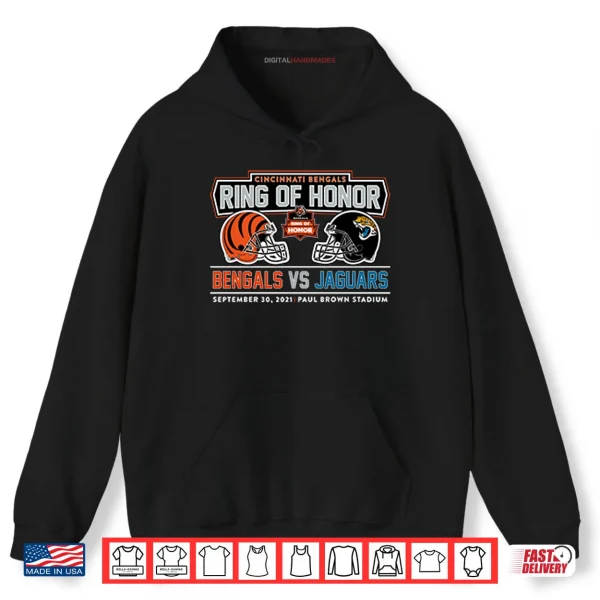 Hoodie Cincinnati Bengals Jacksonville Jaguars Ring Of Honor Paul Brown Stadium Shirt