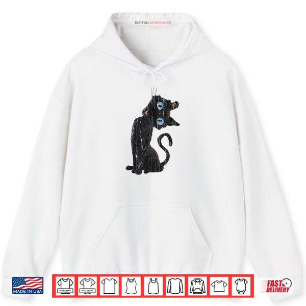Hoodie Coraline Cat Creepy Cat Cute Cat Meme Shirt