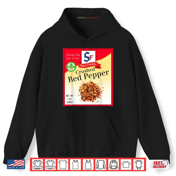 Hoodie Crushed Red Pepper Spice Group Costume Family Matching Shirt