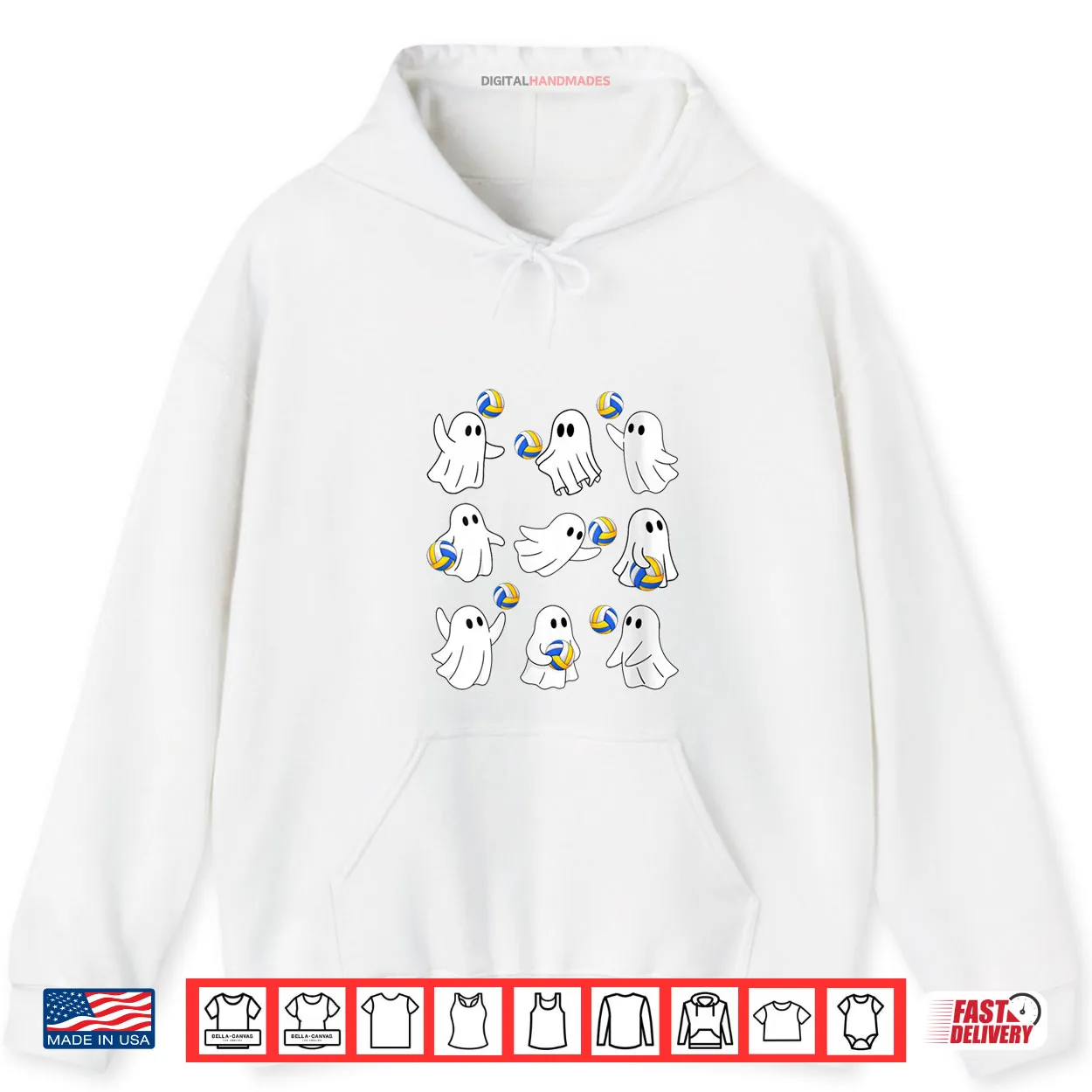 Cute Volleyball Player Ghosts Happy Halloween Costume Day Shirt Cute Volleyball Player Ghosts Happy Halloween Costume Day Shirt