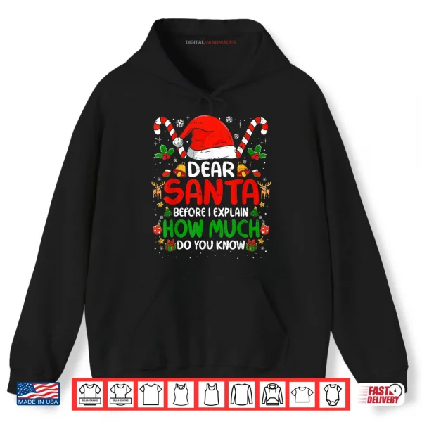 Dear Santa I Can Explain Christmas Shirt 2 Hoodie Dear Santa I Can Explain Christmas Shirt