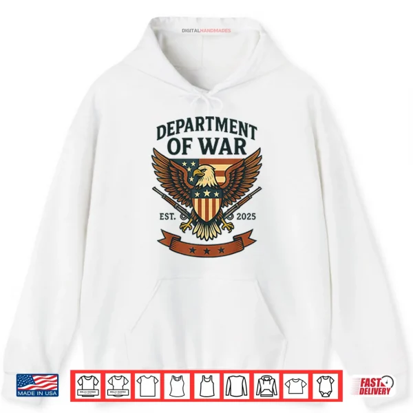 Hoodie Department Of War Established 2025 Logo Shirt