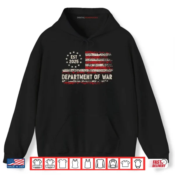 Hoodie Department Of War Established 2025 Shirt