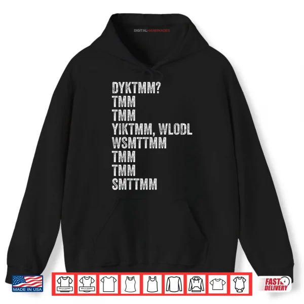 Hoodie Do You Know The Muffin Man DYKTMM Funny Nostalgic Quote Shirt