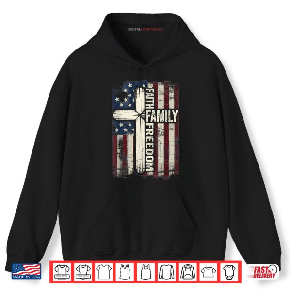 Faith Family Freedom USA Flag Shirt 2 Hoodie Faith Family Freedom USA Flag Shirt