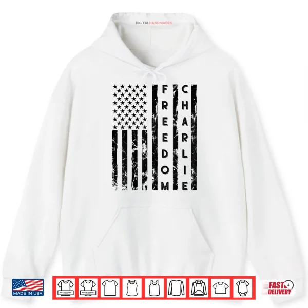 Hoodie Freedom USA American Flag Shirt