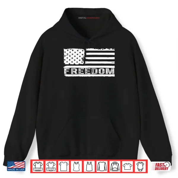 Freedom Vintage America Flag Shirt 2 Hoodie Freedom Vintage America Flag Shirt