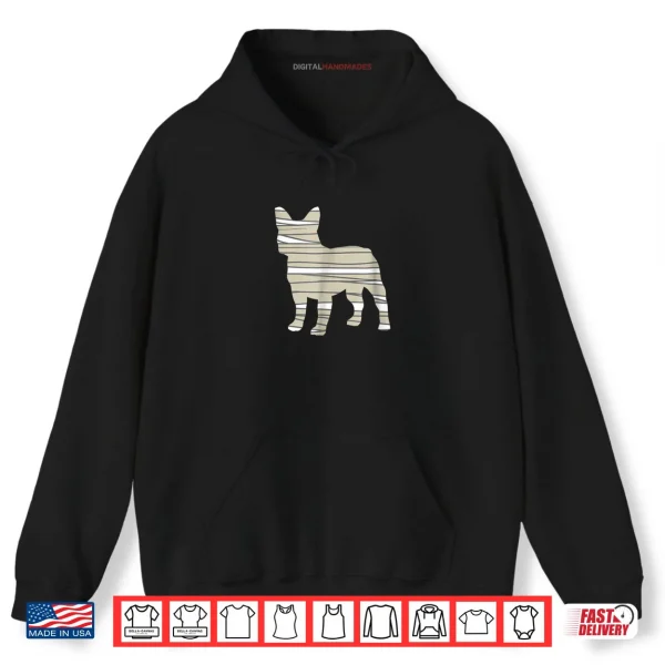 Hoodie French Bulldog Mummy Funny Halloween Dog Shirt