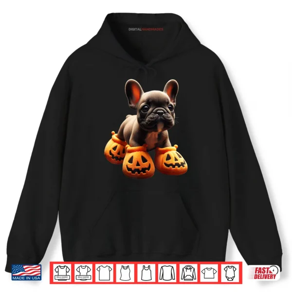 French Bulldog Pumpkin Slippers Halloween Shirt 2 Hoodie French Bulldog Pumpkin Slippers Halloween Shirt