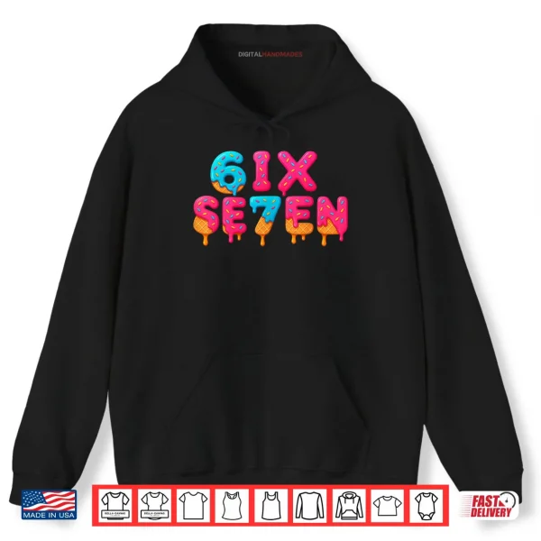 Hoodie Funny Six Seven 6 7 Meme Shirt