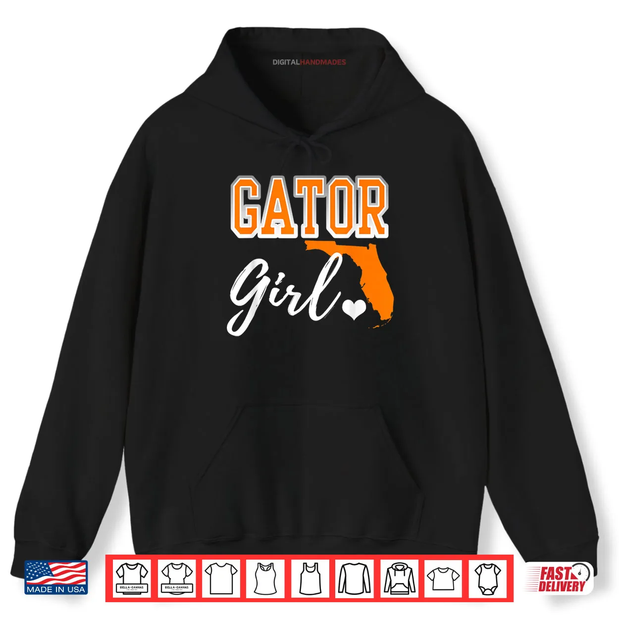Gator Girl Florida Heart Map Shape Souvenir Shirt Gator Girl Florida Heart Map Shape Souvenir Shirt