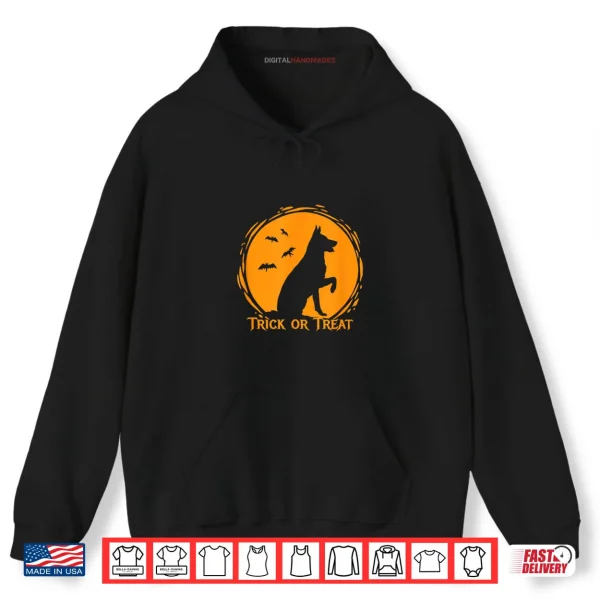 Hoodie German Shepherd Trick or Treat Halloween Shirt