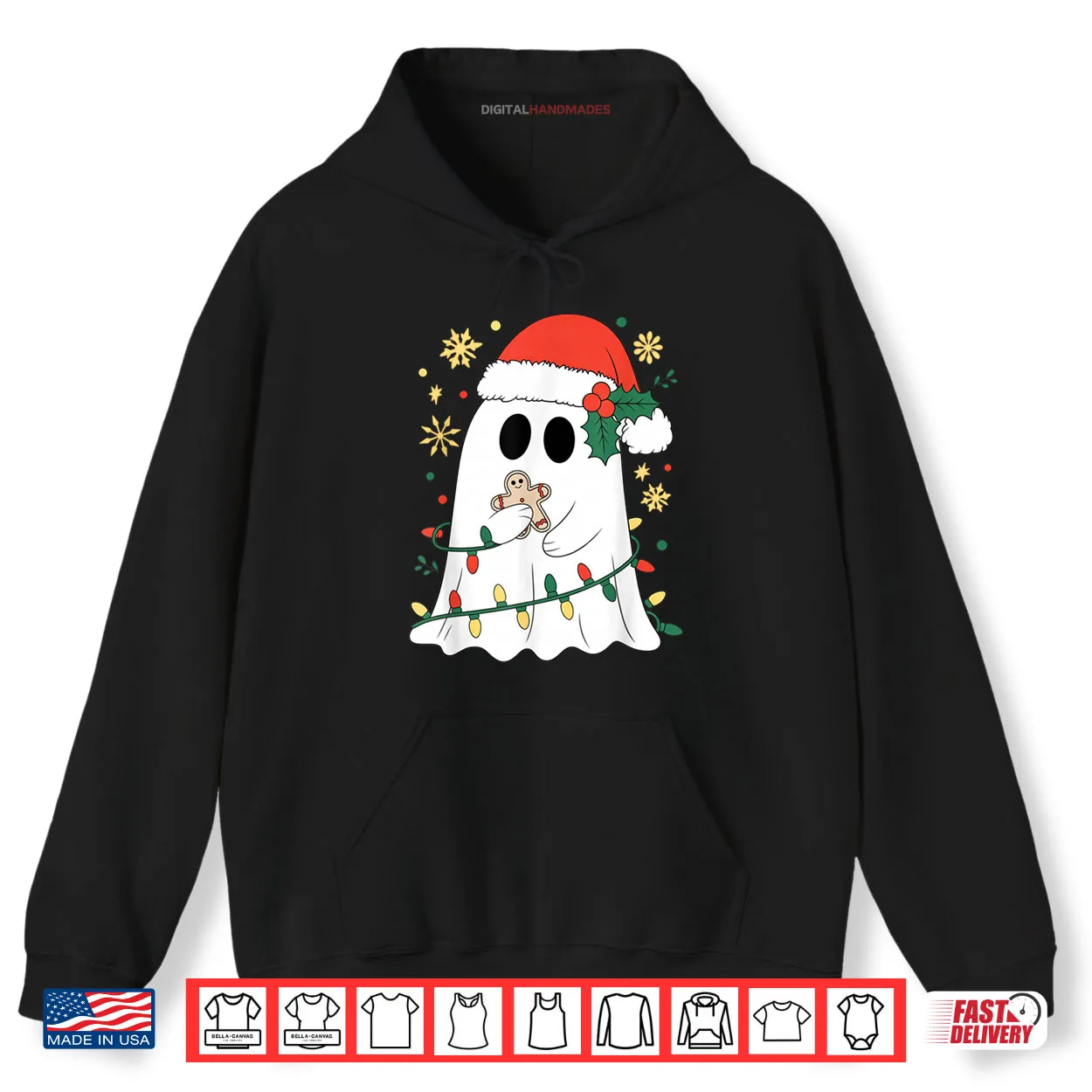 Ghost Christmas Santa Spooky Christmas Shirt Ghost Christmas Santa Spooky Christmas Shirt