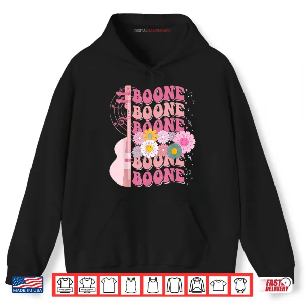 Hoodie Girl Retro Boone Groovy Flower 80s Shirt