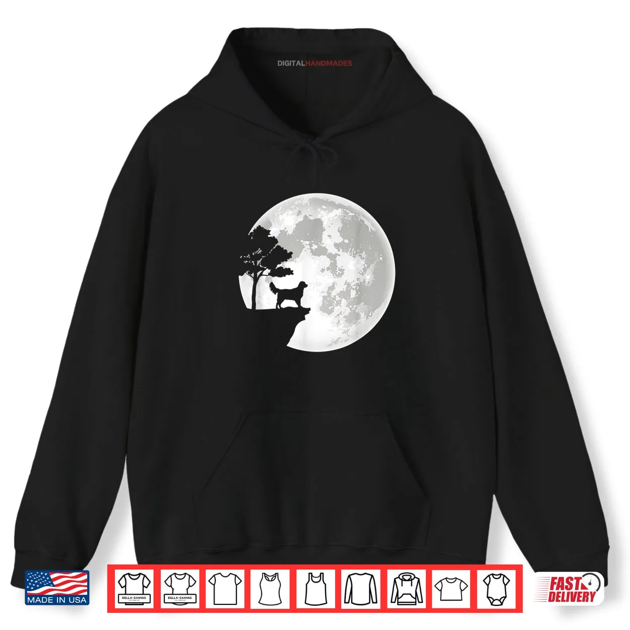 Golden Retriever Moon Halloween Costume Apparel Shirt Golden Retriever Moon Halloween Costume Apparel Shirt