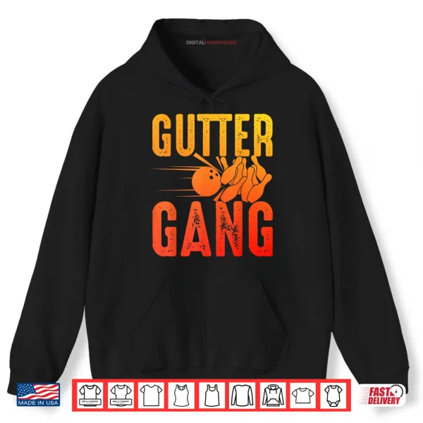 Hoodie Gutter Gang Bowling Team Shirt