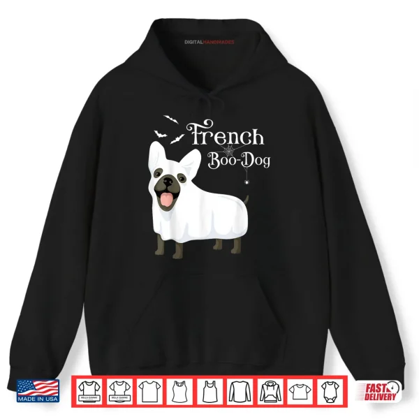 Hoodie Halloween French Boo Dog French Bulldog Ghost Shirt