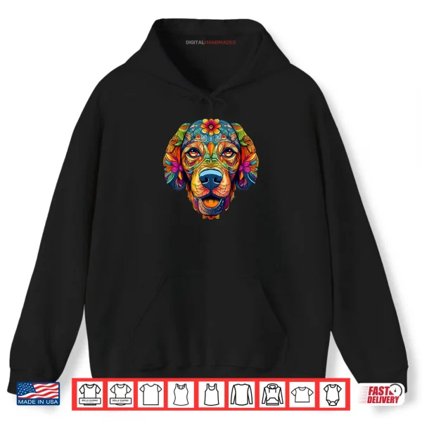 Halloween Golden Retriever Sugar Skull Dogs Flowers Shirt 2 Hoodie Halloween Golden Retriever Sugar Skull Dogs Flowers Shirt