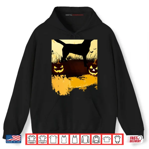 Hoodie Halloween Labrador Retriever Shirt Dog Pumpkin Bat Shirt