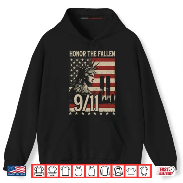 Honor The Fallen September 11 American Flag Shirt 2 Hoodie Honor The Fallen September 11 American Flag Shirt