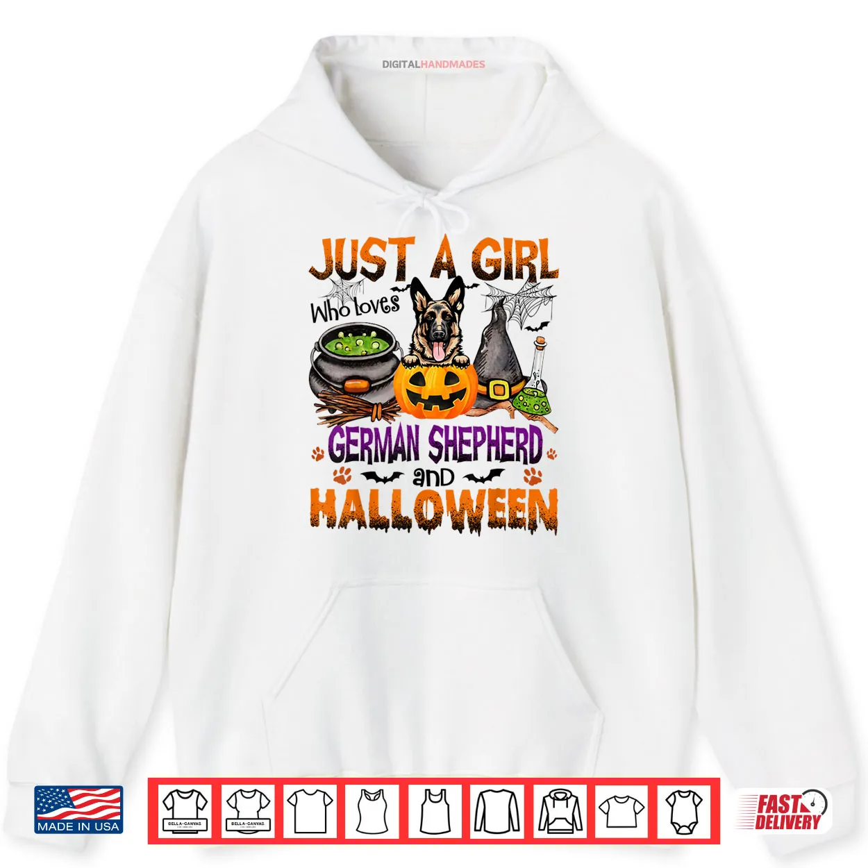 Just A Girl Who Loves German Shepherd And Halloween Shirt Just A Girl Who Loves German Shepherd And Halloween Shirt