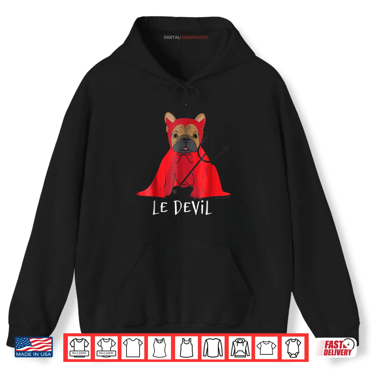 Le Devil Cute French Bulldog Halloween Shirt Le Devil Cute French Bulldog Halloween Shirt