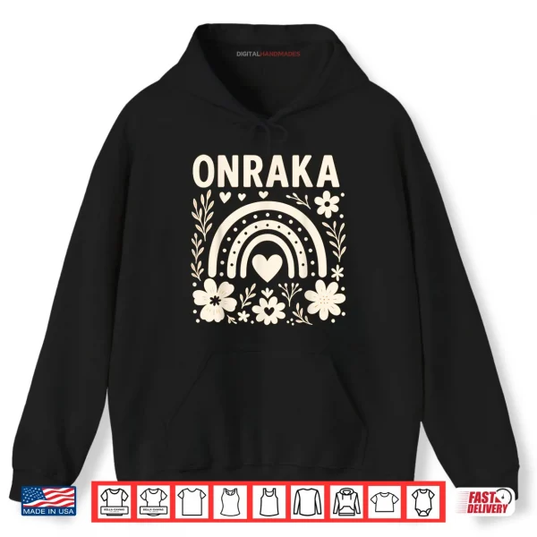 Onraka Bright Orange Rainbow Spirit Shirt 2 Hoodie Onraka Bright Orange Rainbow Spirit Shirt