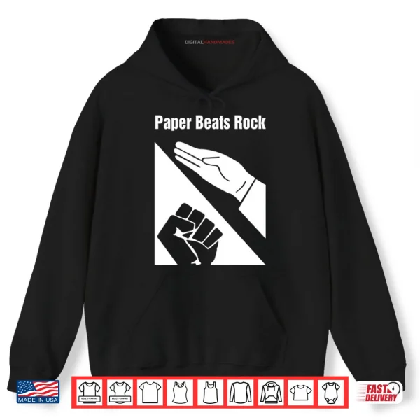 Hoodie Paper Beats Rock Shirt