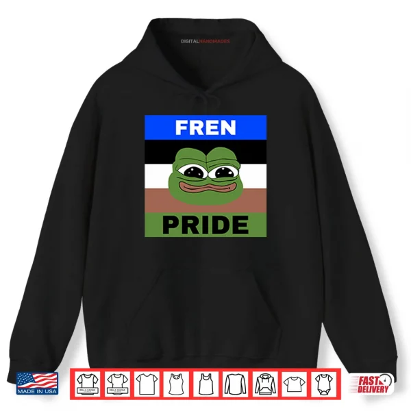 Hoodie Pepe The Frog Fren Pride Shirt