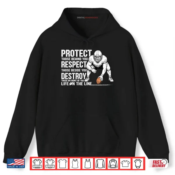 Protect Those Behind You Offensive Lineman Shirt 2 Hoodie Protect Those Behind You Offensive Lineman Shirt