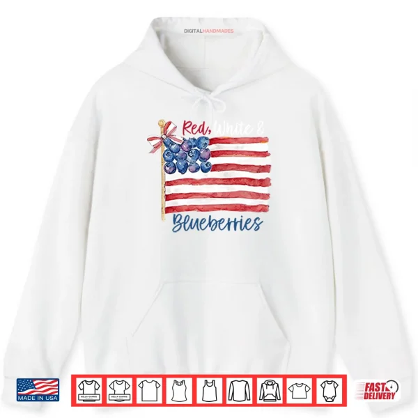 Hoodie Red White And Blueberries Charlie Kirk Shirt