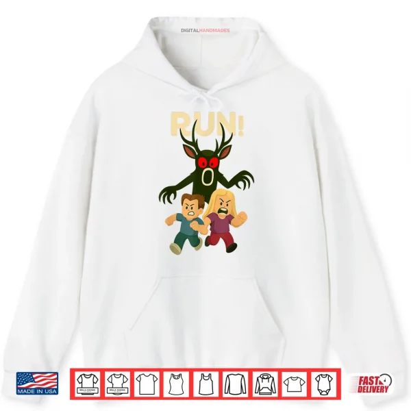 Hoodie Run Deer in The Forest Kids 99 Nights Halloween Scary Gamer Shirt