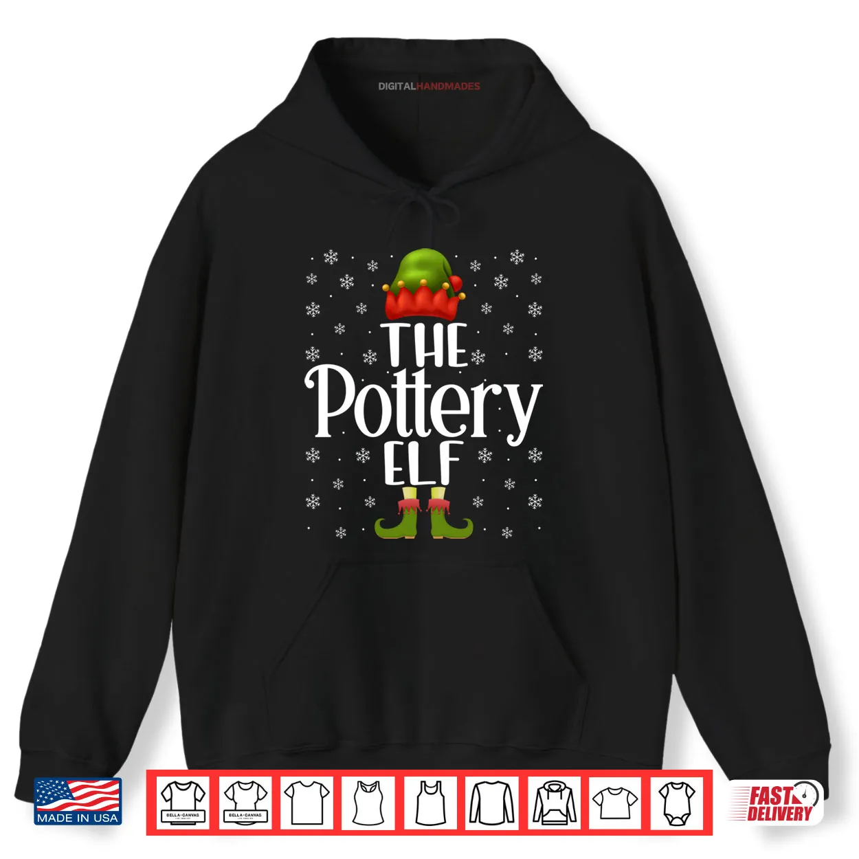 The Pottery Elf Funny Ceramics Artist Clay Pottery Christmas Shirt The Pottery Elf Funny Ceramics Artist Clay Pottery Christmas Shirt