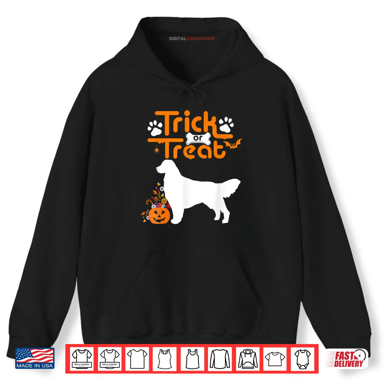 Trick Or Treat Golden Retriever Dog Halloween Costume Shirt Trick Or Treat Golden Retriever Dog Halloween Costume Shirt