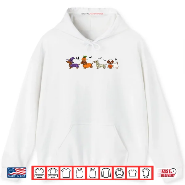 Weiner Dog Witch Happy Halloweenie Cute Halloween Dachshund Shirt 2 Hoodie Weiner Dog Witch Happy Halloweenie Cute Halloween Dachshund Shirt