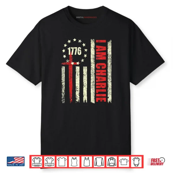 I am Charlie American Flag Shirt