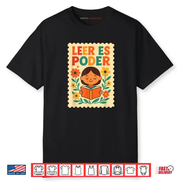 Leer ES Poder Cute Floral Boho Hispanic Heritage Shirt