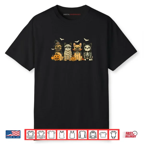 Mummy French Bulldog Halloween French Bulldog Witch Dog Mom Shirt