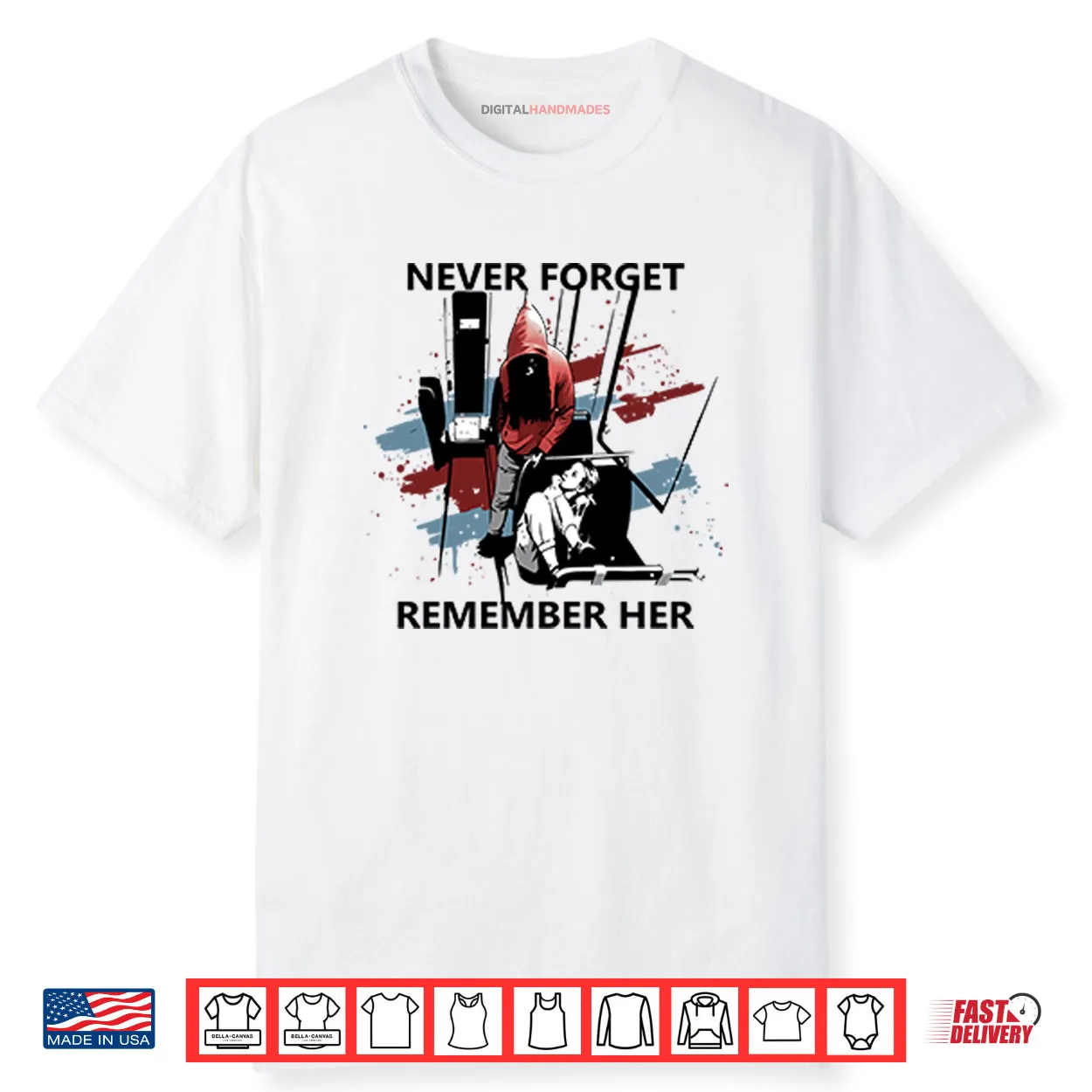 Never Forget Remember Her Iryna Zarutska Tee Shirt Never Forget Remember Her Iryna Zarutska Tee Shirt