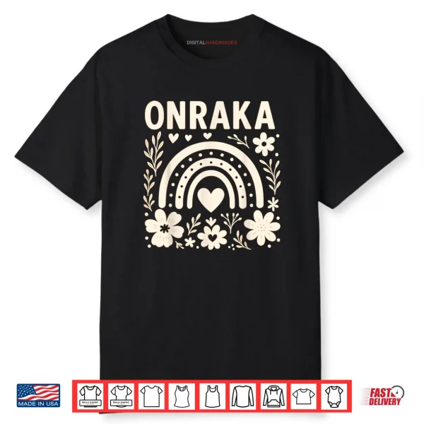Onraka Bright Orange Rainbow Spirit Shirt