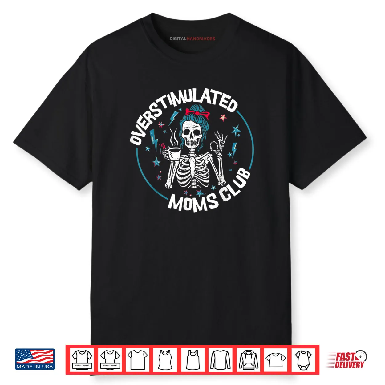 Overstimulated Moms Club Neurodivergent Mother Mental Health Shirt Overstimulated Moms Club Neurodivergent Mother Mental Health Shirt