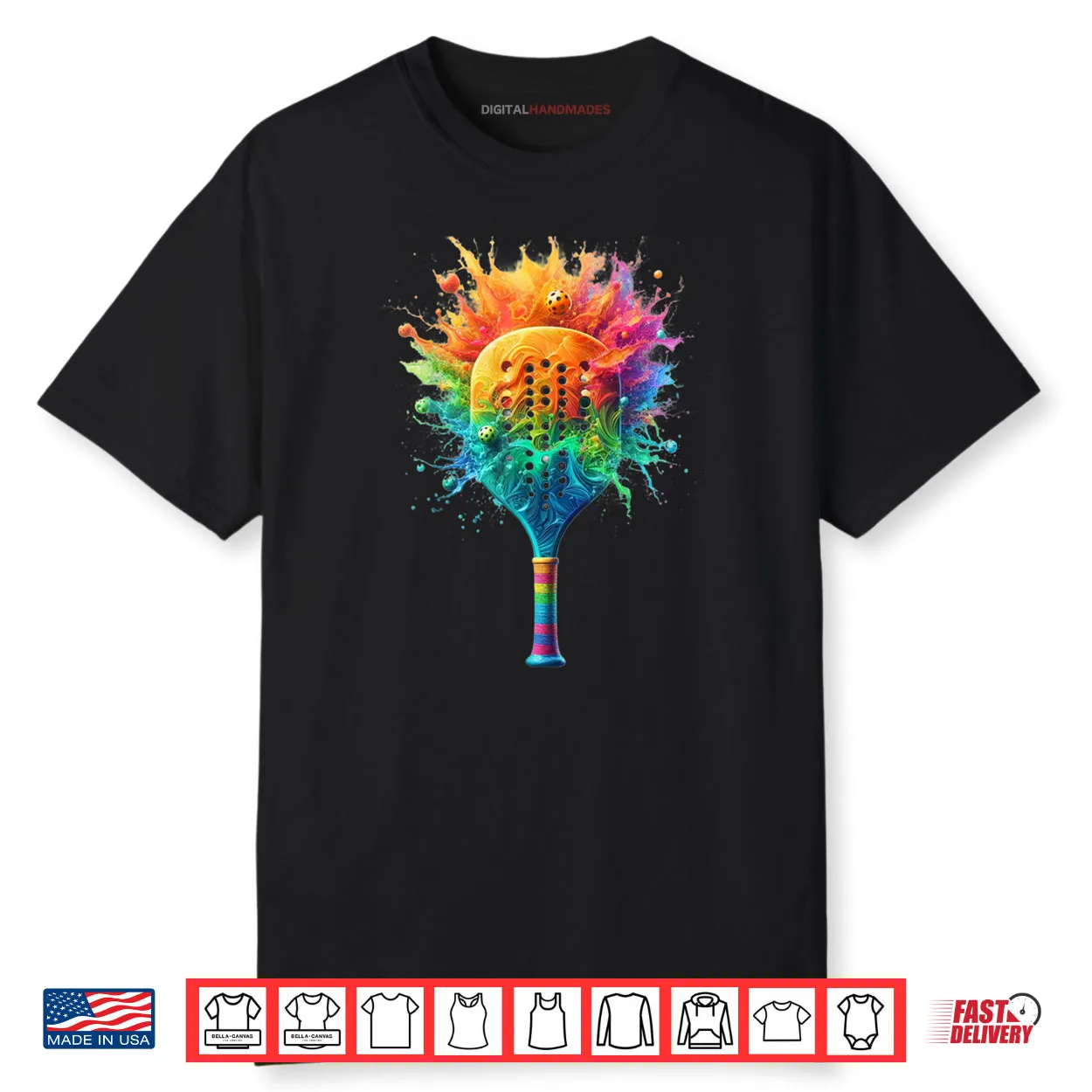 Pickleball Splash Colors Paddle Shirt Pickleball Splash Colors Paddle Shirt