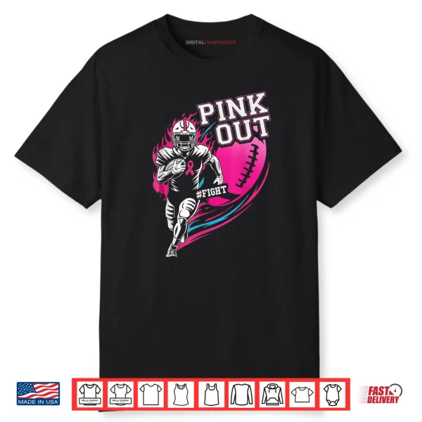 Pink Out Football Breast Cancer Awareness Shirt