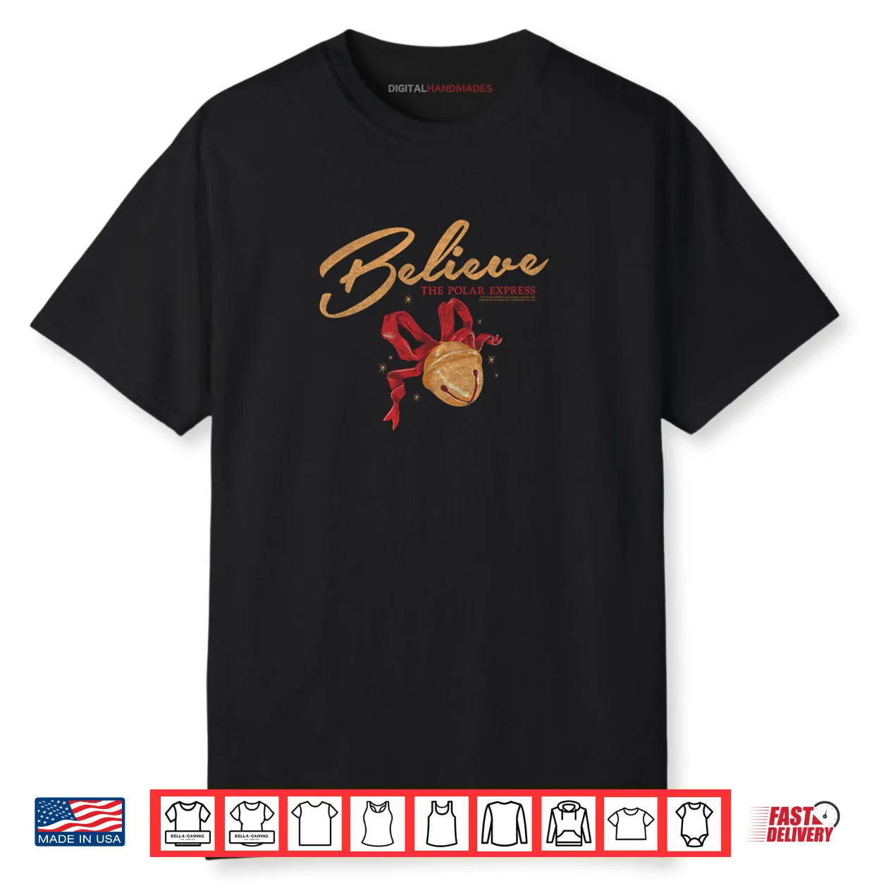 Polar Express Believe Bell Christmas Holiday Shirt Polar Express Believe Bell Christmas Holiday Shirt