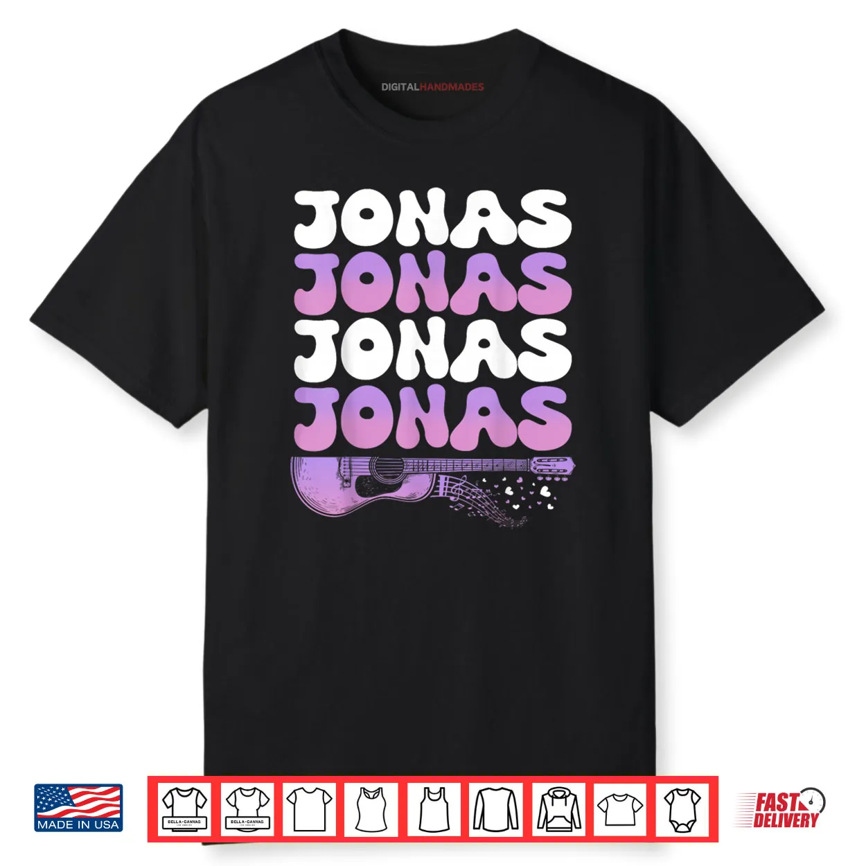 Retro Jonas First Name I Love Jonas 80’s Groovy Shirt Retro Jonas First Name I Love Jonas 80’s Groovy Shirt