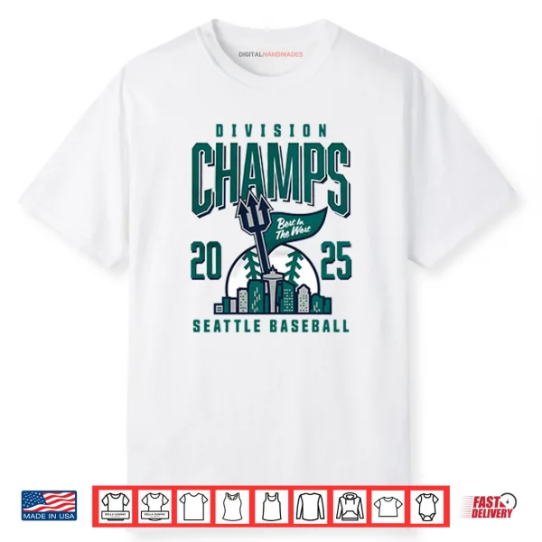 Seattle Baseball 2025 Division Champs Shirt
